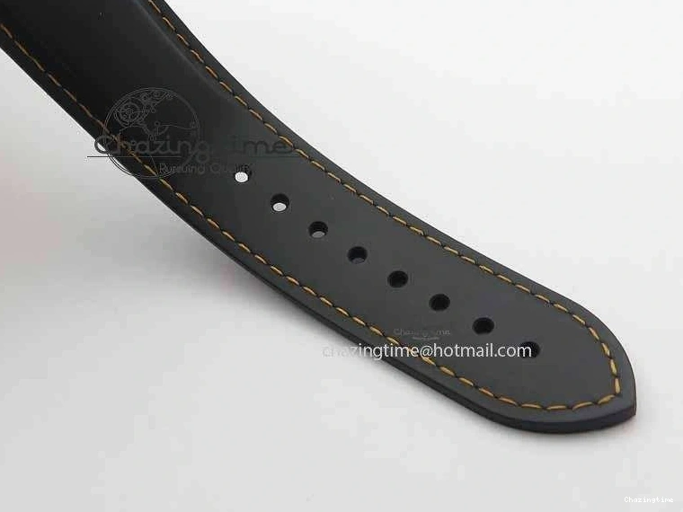 0429 Planet Ocean Master Chrono 45mm SS OM 1:1 Best Edition Black Dial Orange 12 On Rubber Strap A Durable 8169